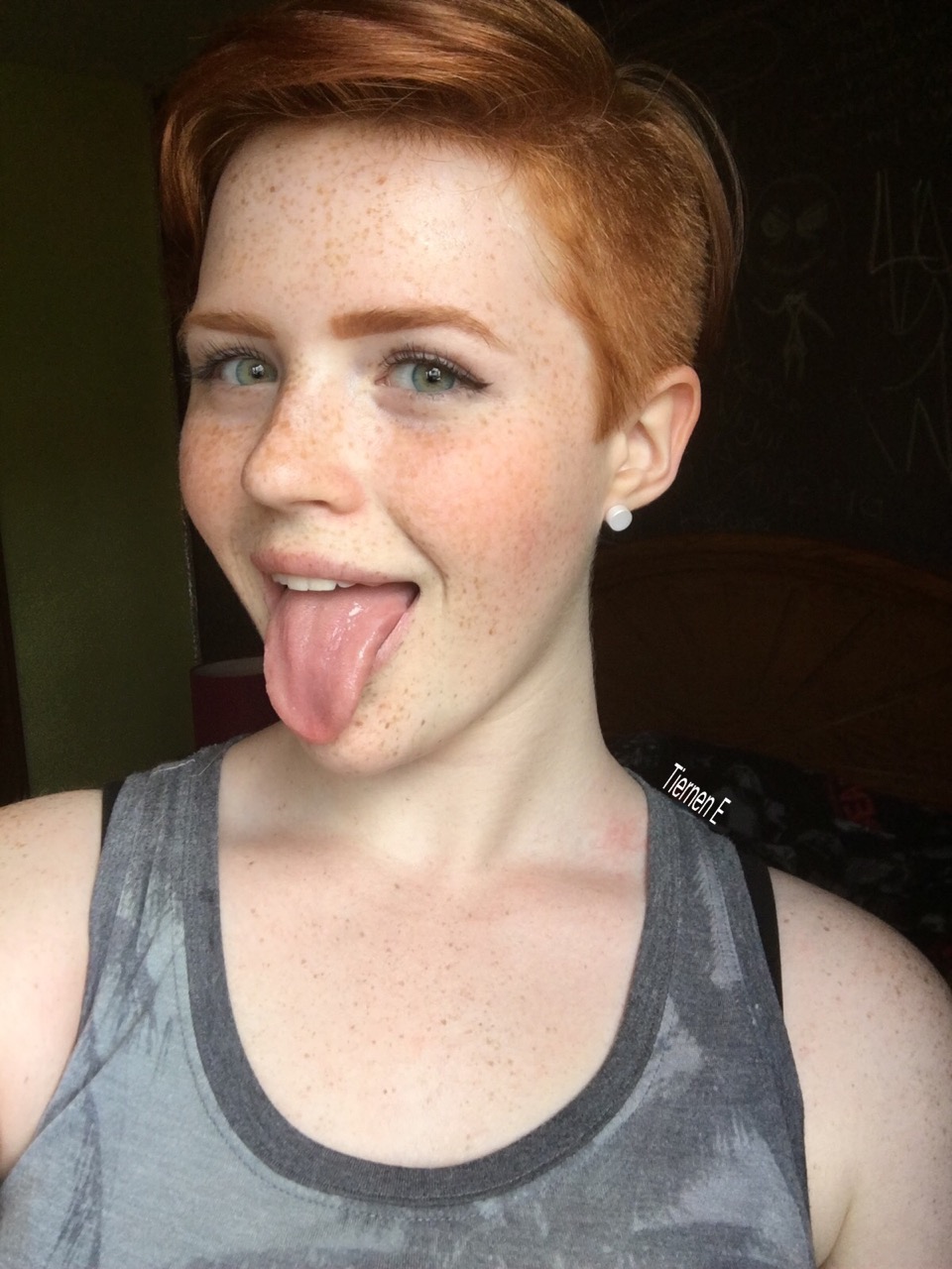 Shorthaired Redhead Teen
