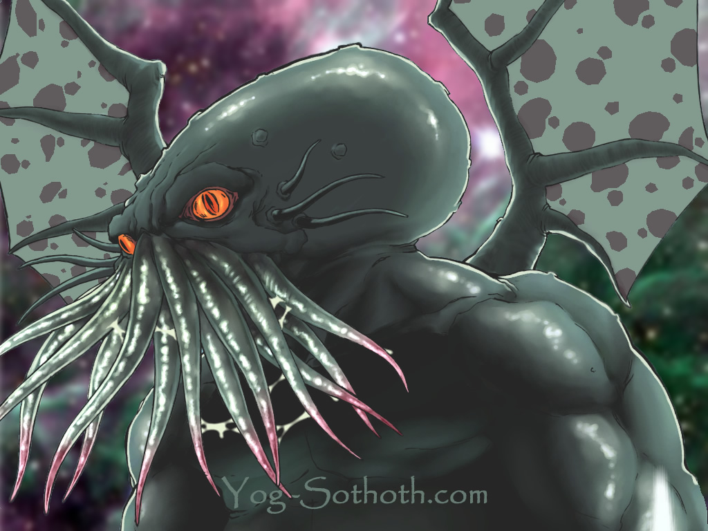 Cthulhu Orange Eyed Wallpaper Myconfinedspace