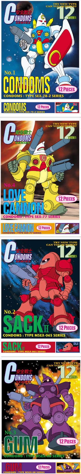 Transformers ain't got nothing on my Gundam condoms