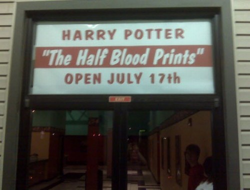 the half blood prints
