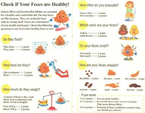 check if your feces are healthy