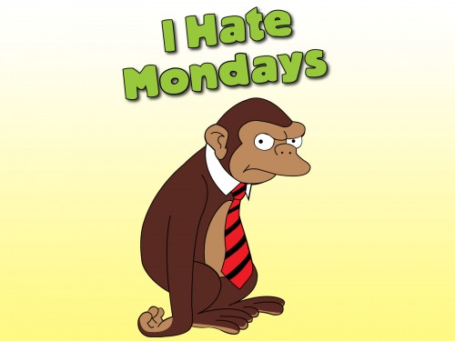 i hate mondays monkey