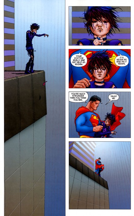 superman saves a suicide slut