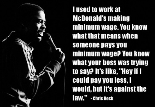 Chris Rock on minimum wage