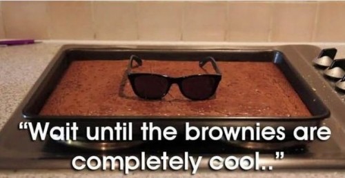 wait until the brownies are completely cool