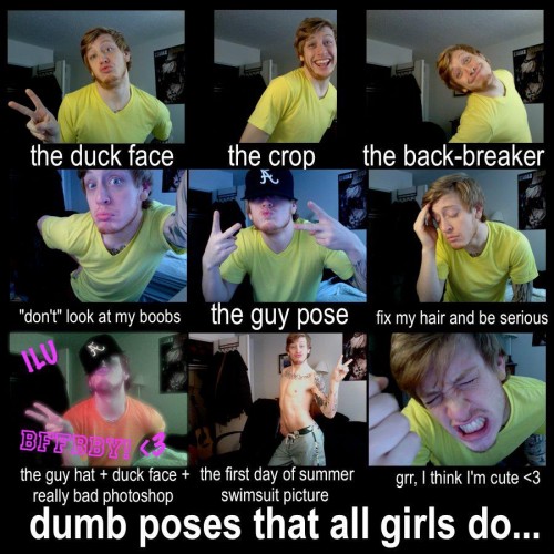 dumb poses that all girls do