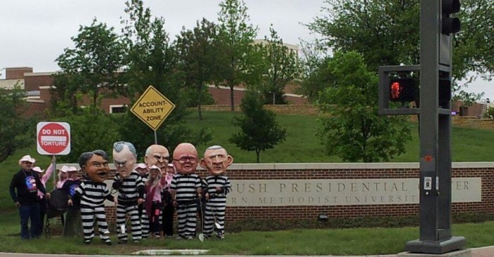 bush library protest.jpg