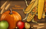 Happy Thanksgiving Wallpaper – food and acorn and wheat