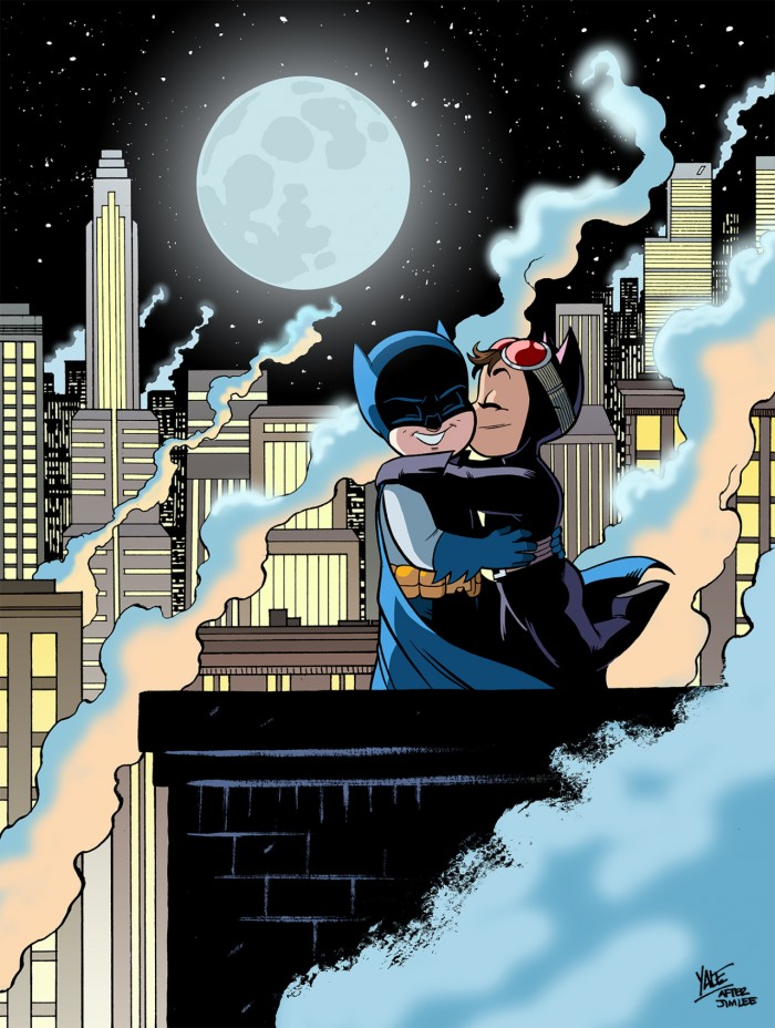 Bruce and Selina - homage to Jim Lee by Yale Stewart.jpg