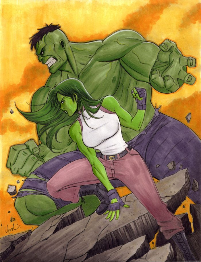 She Hulk and the HULK are flexed.jpg