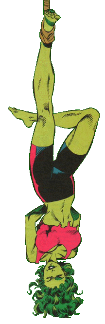 she hulk upside down .gif