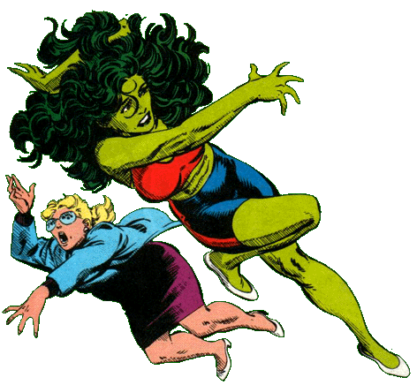 she hulk with blonde woman.gif