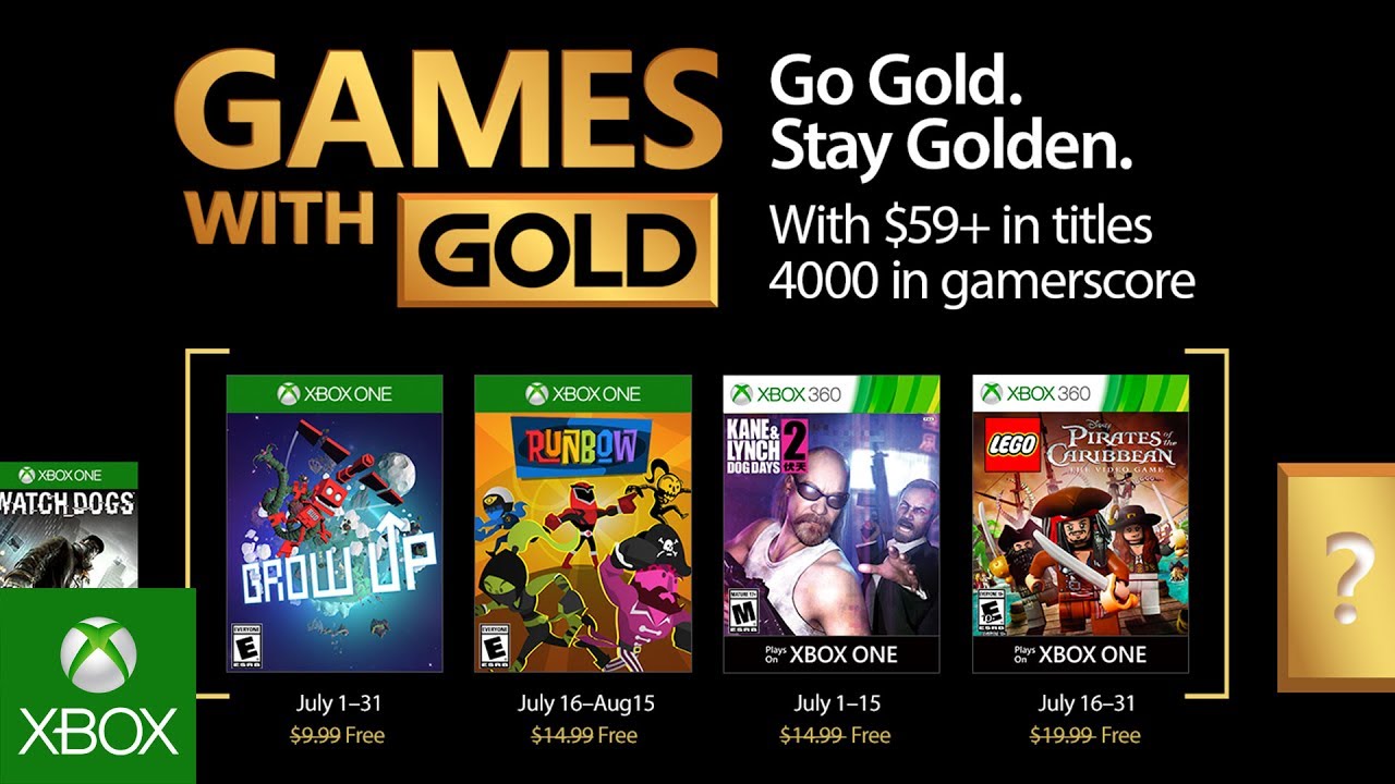 Xbox – July 2017 Games with Gold