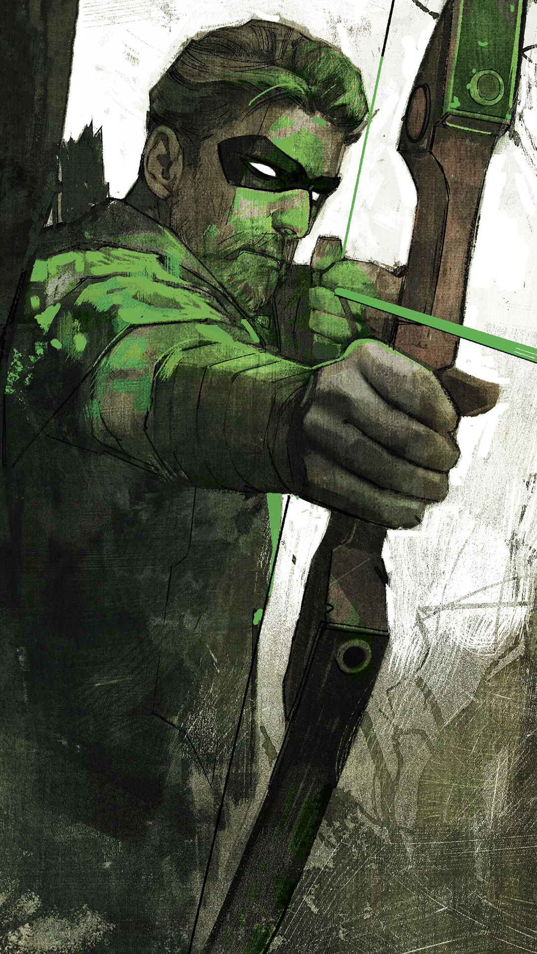 Green Arrow Drawing Back « MyConfinedSpace