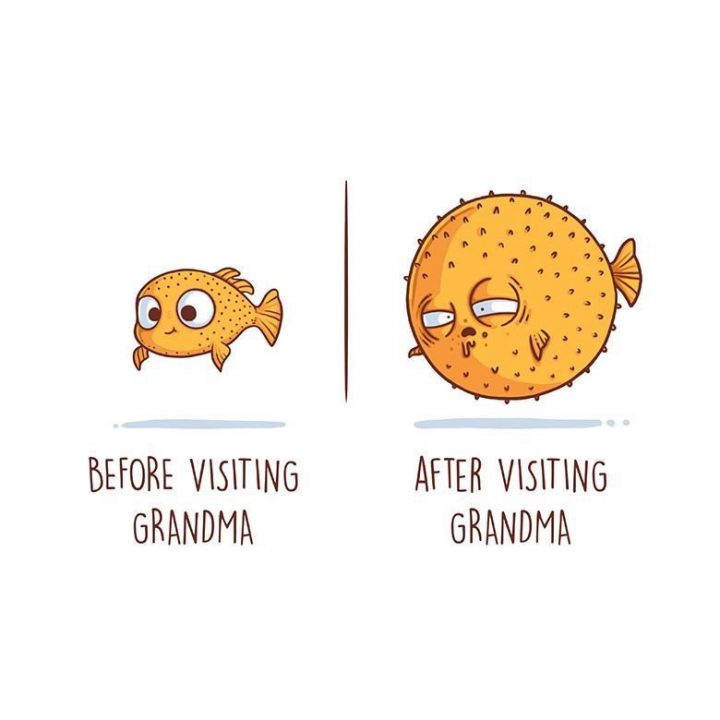 before visiting grandma