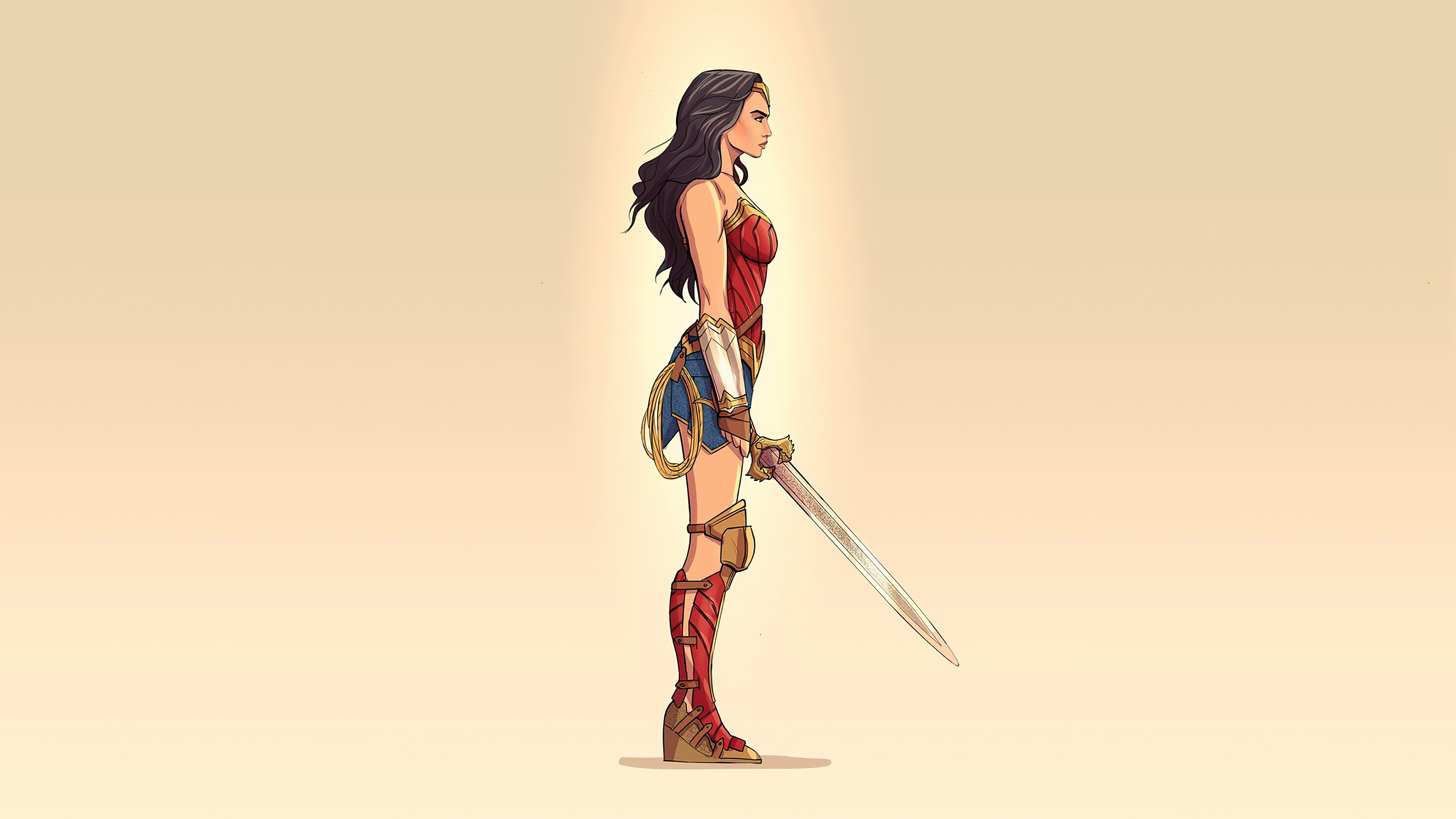 wonder woman with sword | MyConfinedSpace