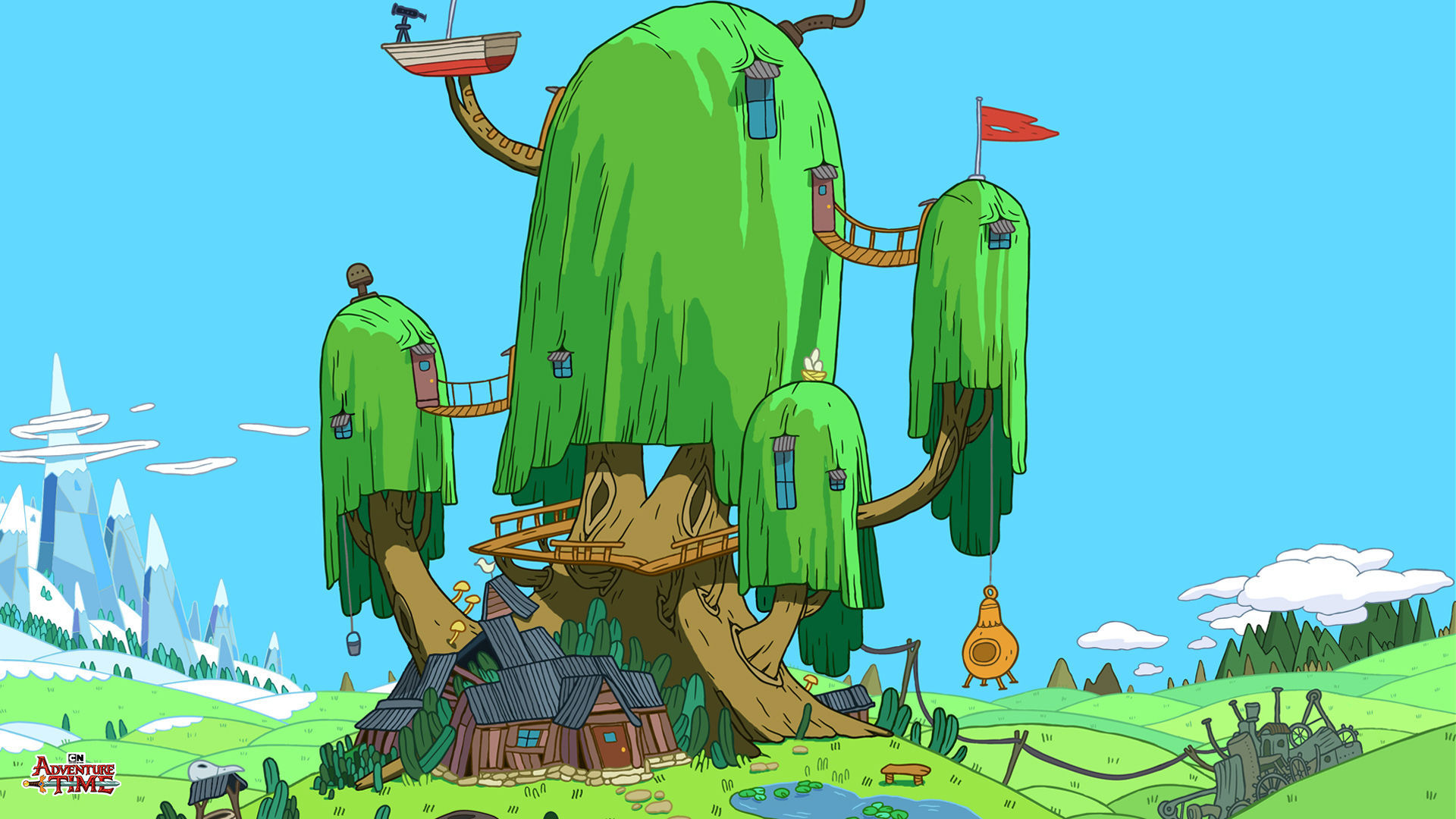 Adventure Time Tree Fort Living Room Phonograph