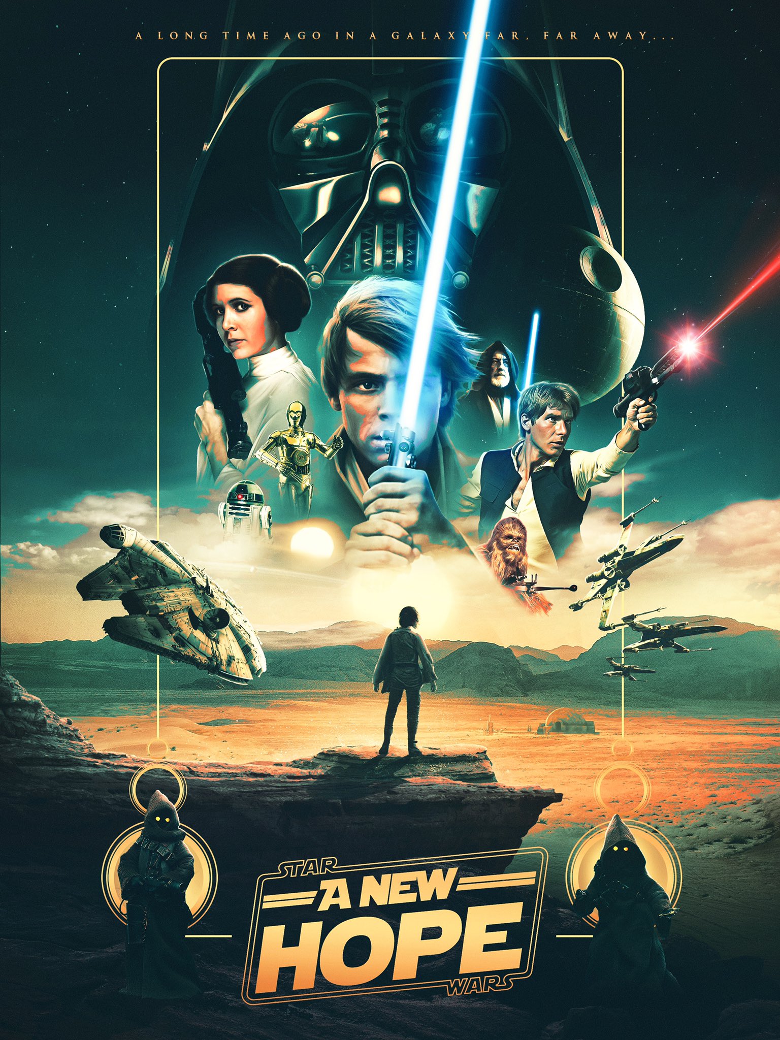 Star Wars A New Hope Poster By Nicolas Tetreault Abel Myconfinedspace