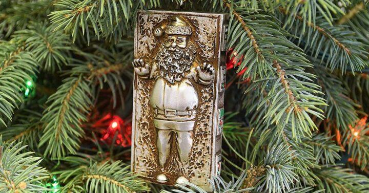 Santa Frozen in Carbonite Christmas Tree Ornament