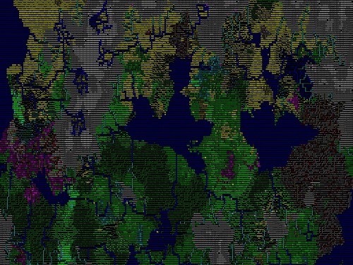 dwarf fortress ascii world map